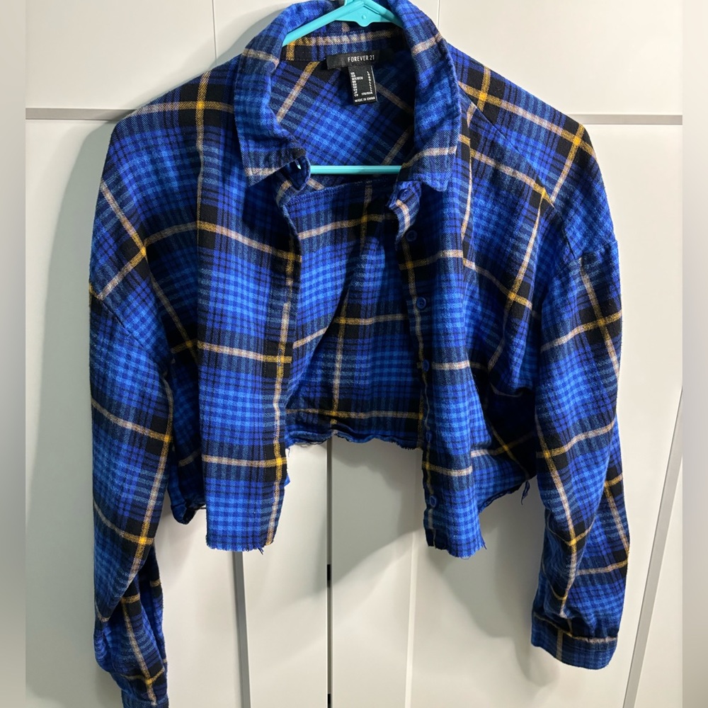 Forever21 Cropped Flannel